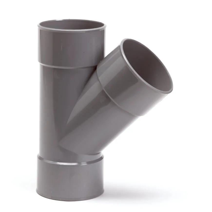 PVC lijm t-stuk 40mm 45°
